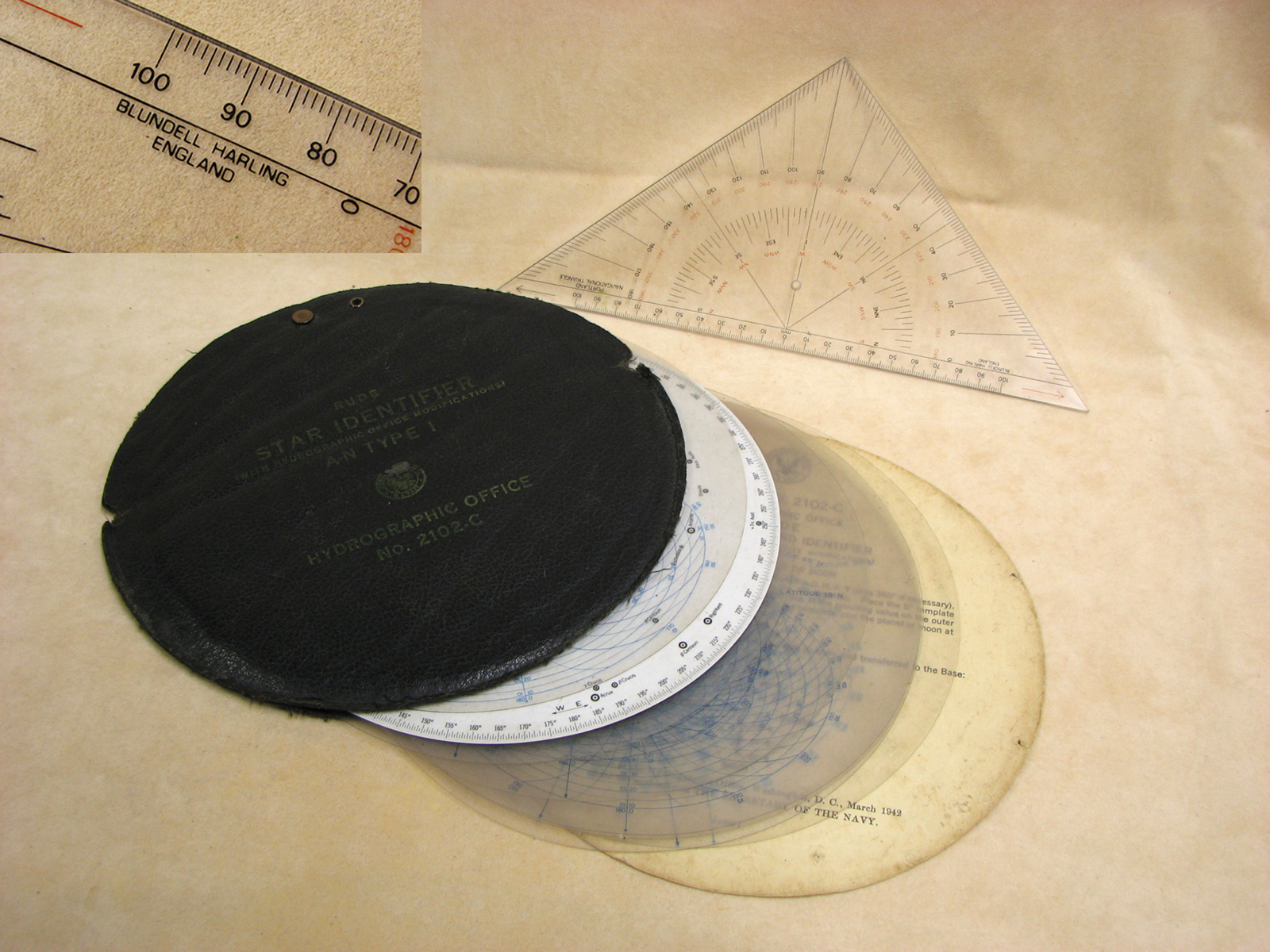 1962 B Cooke & Son Maritime sextant with Star Finder set